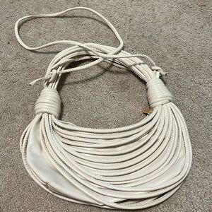 White detailed mini bag